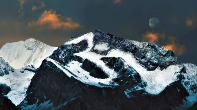 Sacred Om Parvat mountain