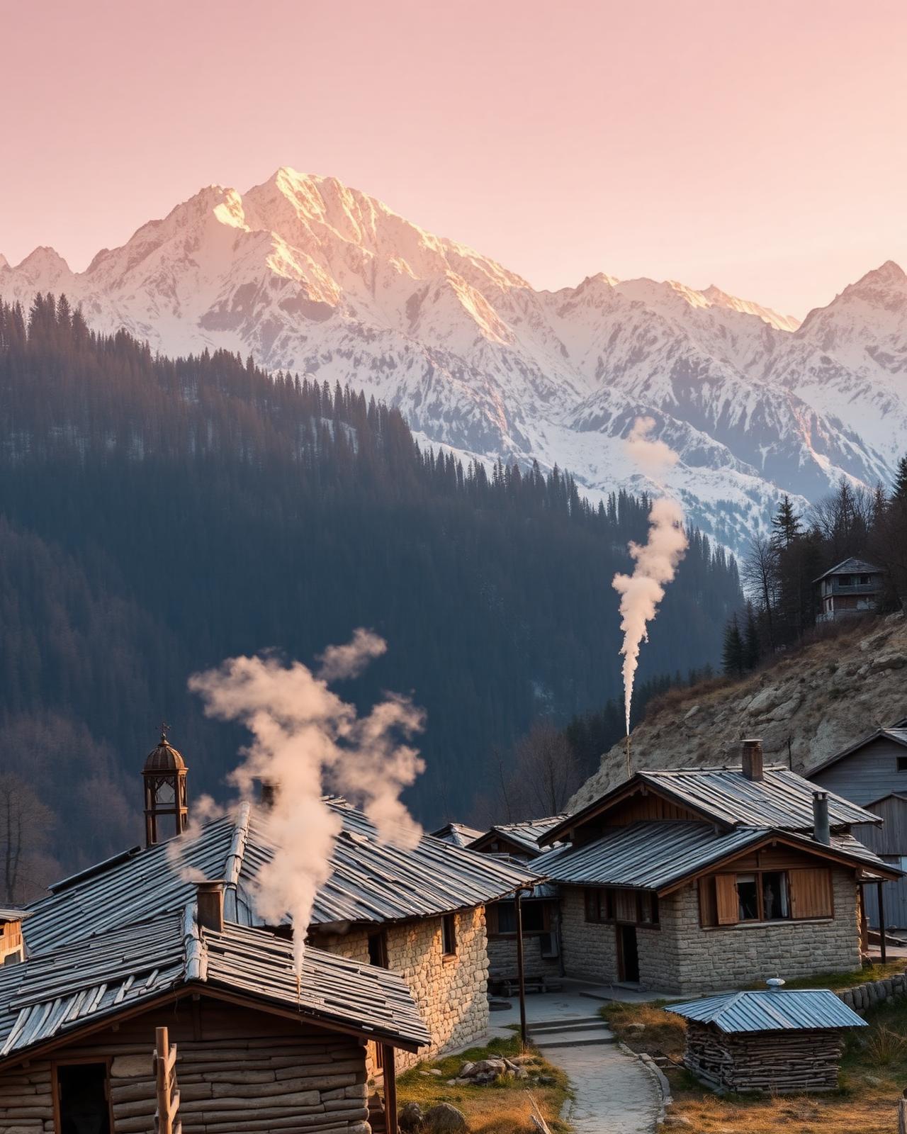 Remote Himalayan village